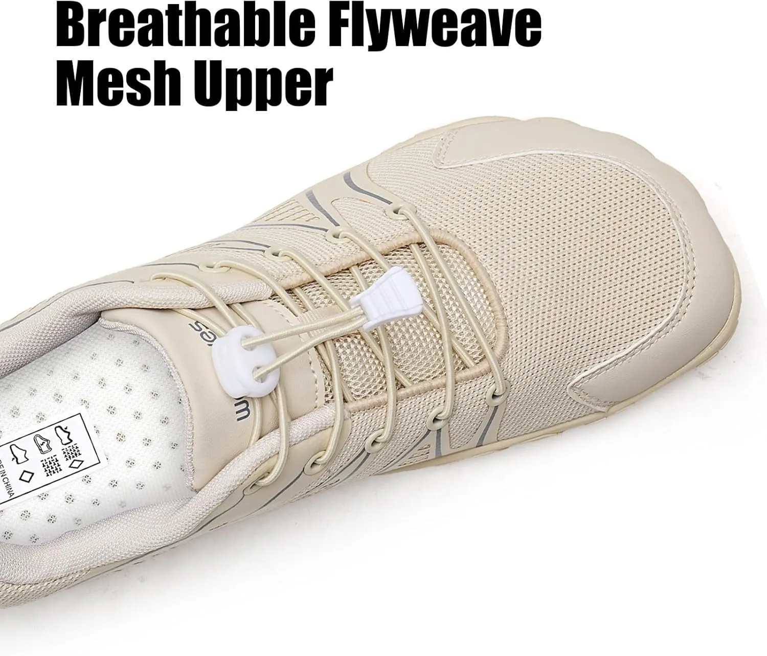 WateLves Barefoot Water Shoes Women Men Breathable Wide Width Toe Box Beach Walking Shoes Comfortable Slip On Minimalist Sneakers for Travel Hiking