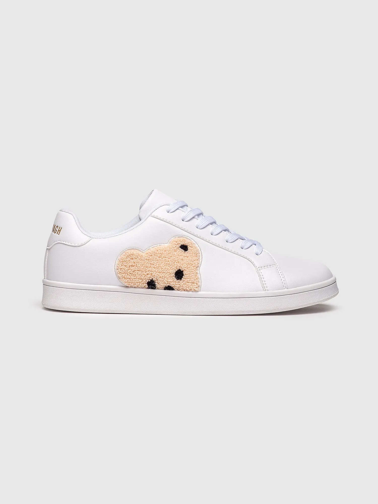 White Plush Sneakers