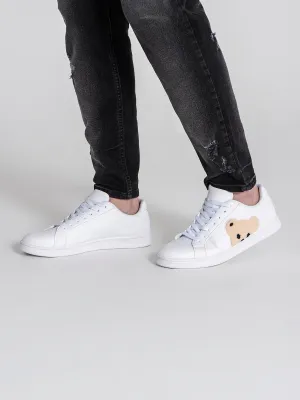 White Plush Sneakers