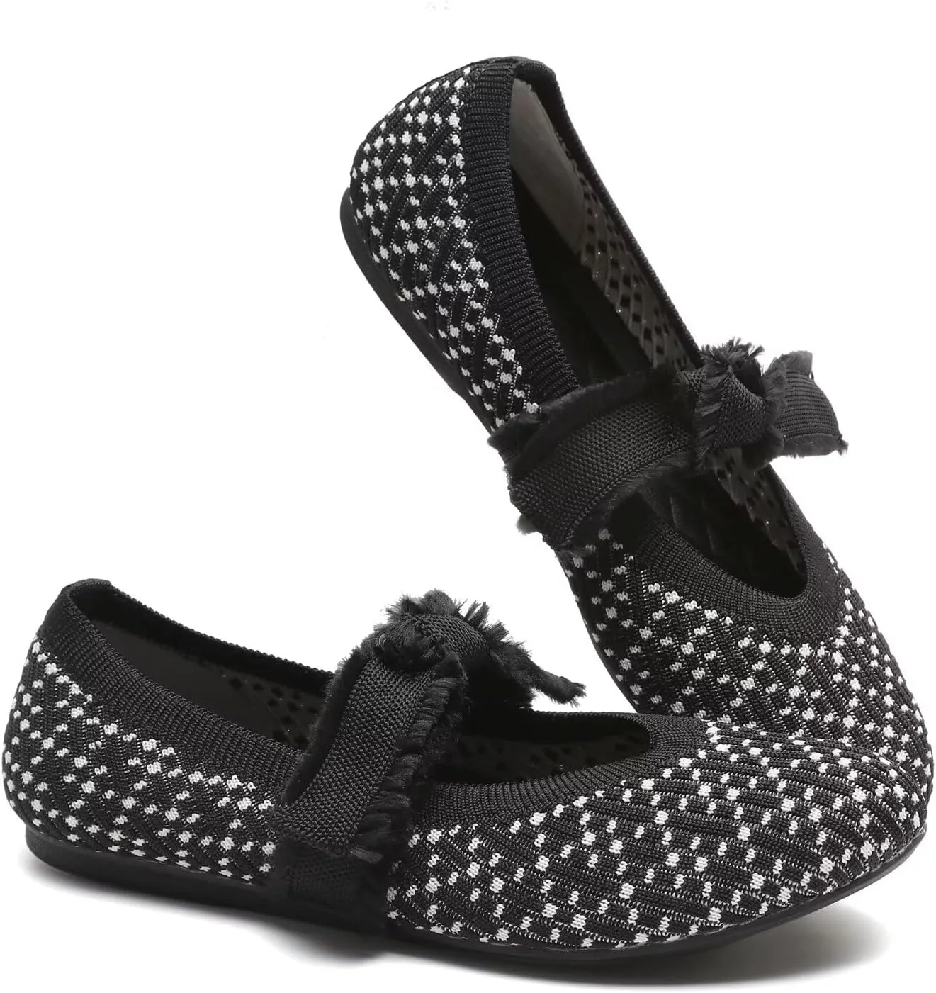 Women Mary Jane Flats Shoes Adjustable Strap Comfortable Office Dress Walking Shoes with Arch Support