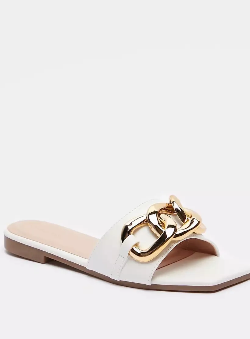 Womens Flat Square Open Toe Sandals   S630018