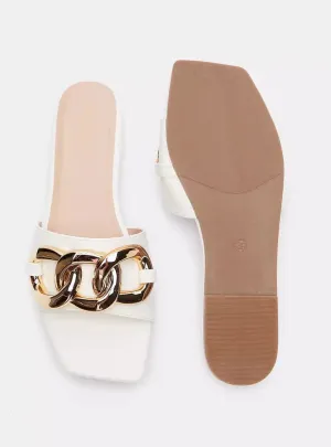 Womens Flat Square Open Toe Sandals   S630018
