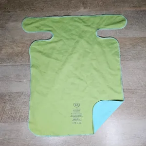 XL Pre-flat 2 layer  cotton Spandex - Aqua /Green