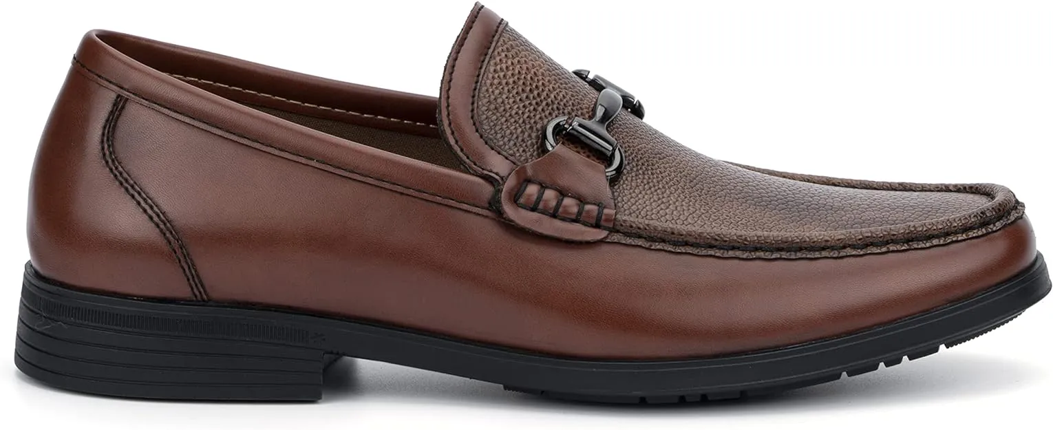 XRAY Footwear Men's Woodson Low Top Faux Leather Loafer   Color Cognac Size 9.5M