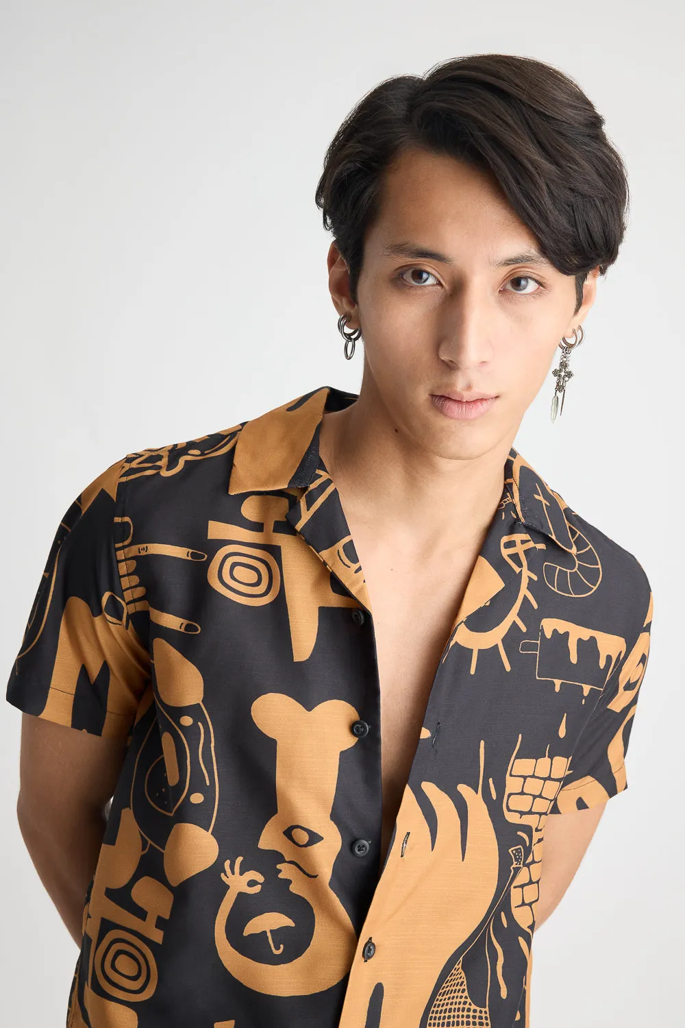 Zagzoobot Men's Black Shirt